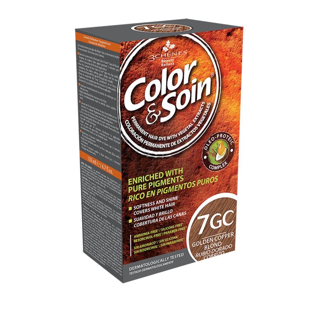 3 CHENES Color & Soin - 7GC Golden Copper Blond